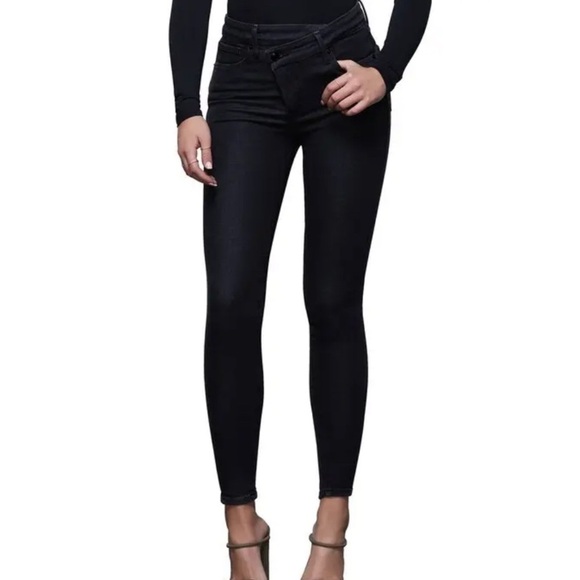 Good American Denim - GOOD AMERICAN Good Waist Crossover Skinny Jeans Inclusive